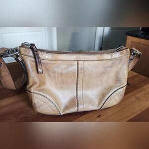 Vintage Coach Crossbody Tan Leather Bag. As Is* Firm On Price.